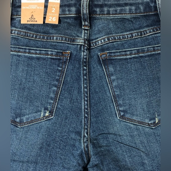 NWT prAna Sienna Jean True Blue Women's Fitted 5 Pocket Stretch Denim - Picture 9 of 12